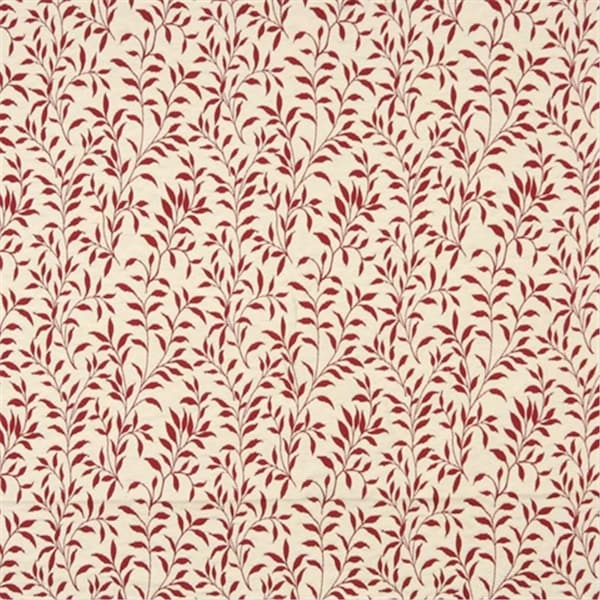 Designer Fabrics 54 in. Wide Red And Beige Floral Matelasse Reversible Upholstery Fabric F415 - main